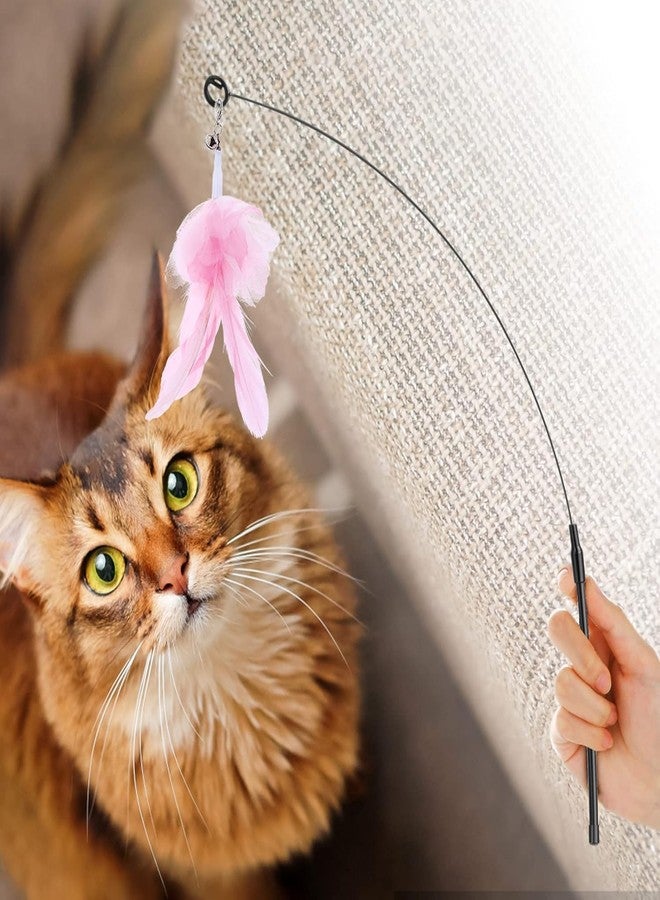 PET FUN عصا إثارة القطط من بيت فن مع كوب شفط | لعبة ريش تفاعلية للقطط والقطط الصغيرة المنزلية | عصا ألعاب للقطط بدون استخدام اليدين للعب والتمرين وتنمية غريزة الصيد | قطعة واحدة (لون عشوائي) - Image 3